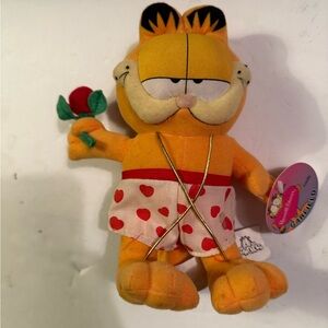 Garfield Cat Plush Stuffed Animal
Holding Rose Russell Stover
Valentines